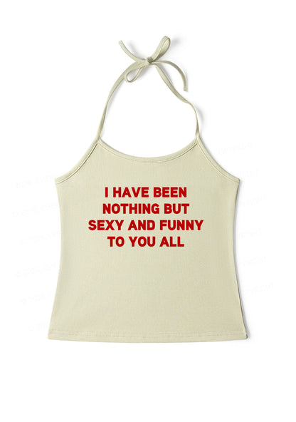 I Have Been Funny Y2K Halter Neck Cami Cherrykitten