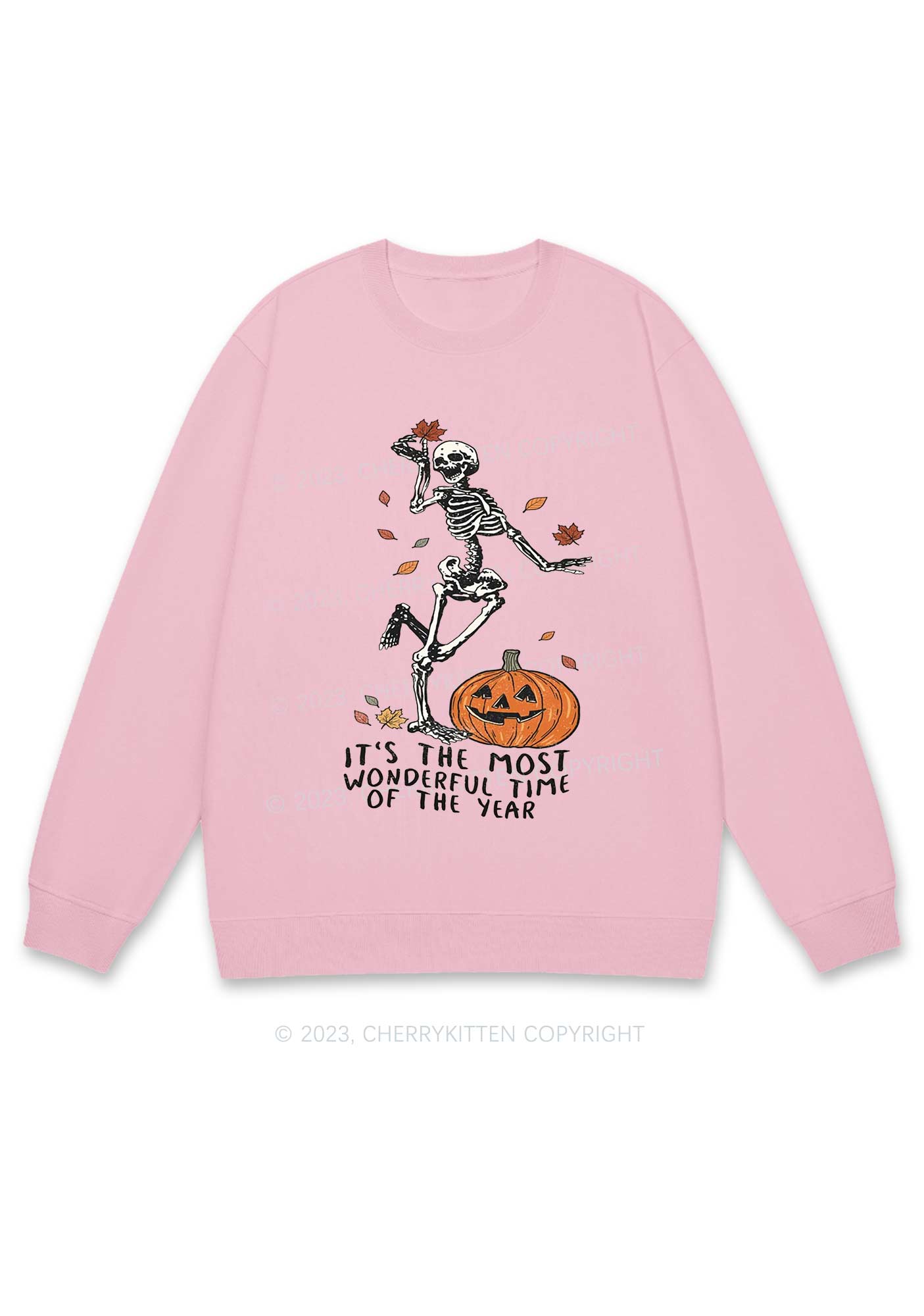 Wonderful Time Halloween Y2K Sweatshirt Cherrykitten