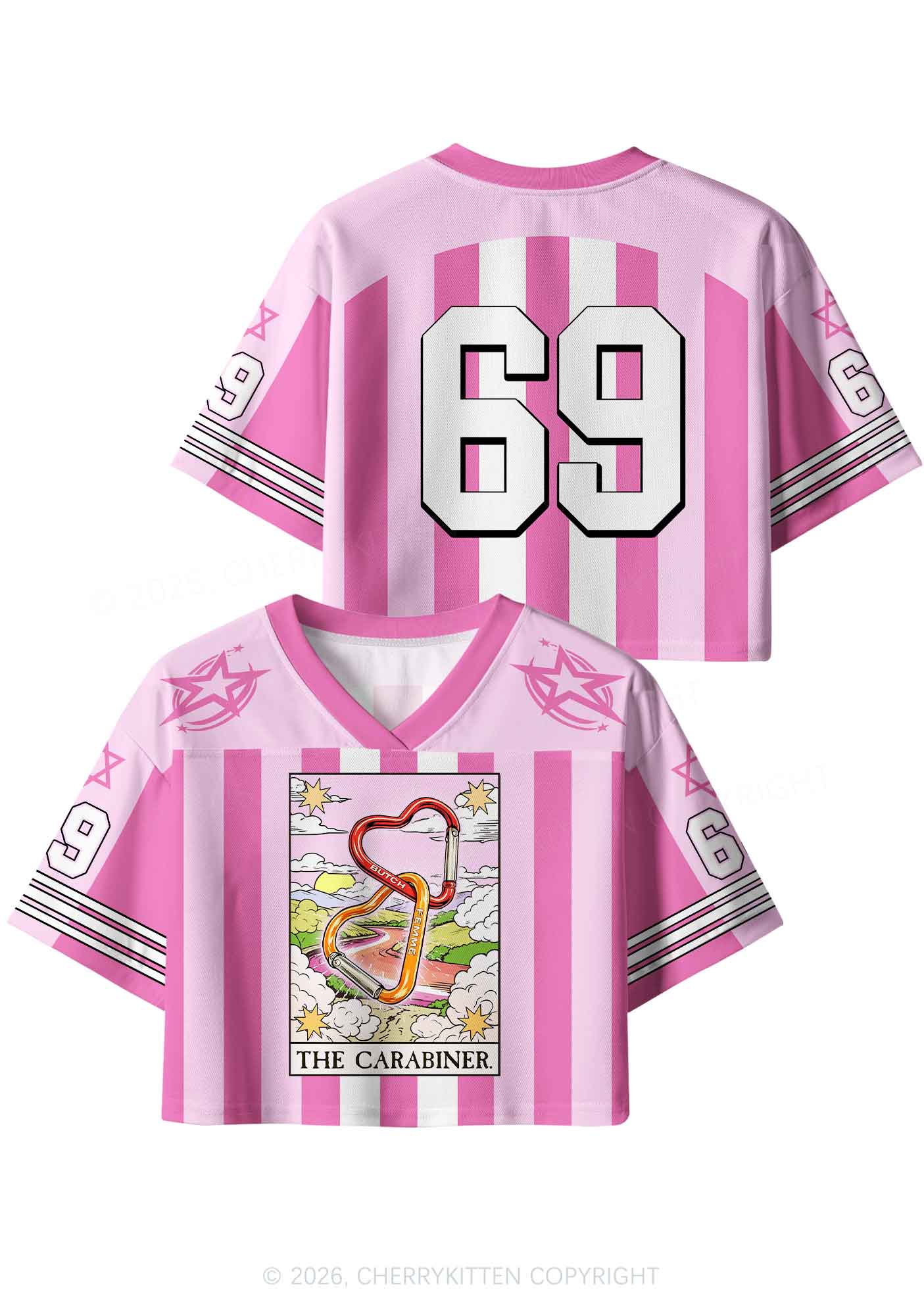 The Carabiner Pride Y2K Crop Sport Jersey Shirts Cherrykitten