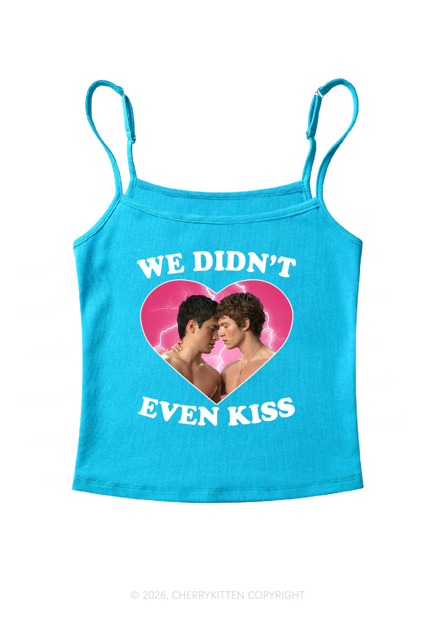 We Didnt Even Kiss Each Other HR Y2K Spaghetti Strap Cami Cherrykitten