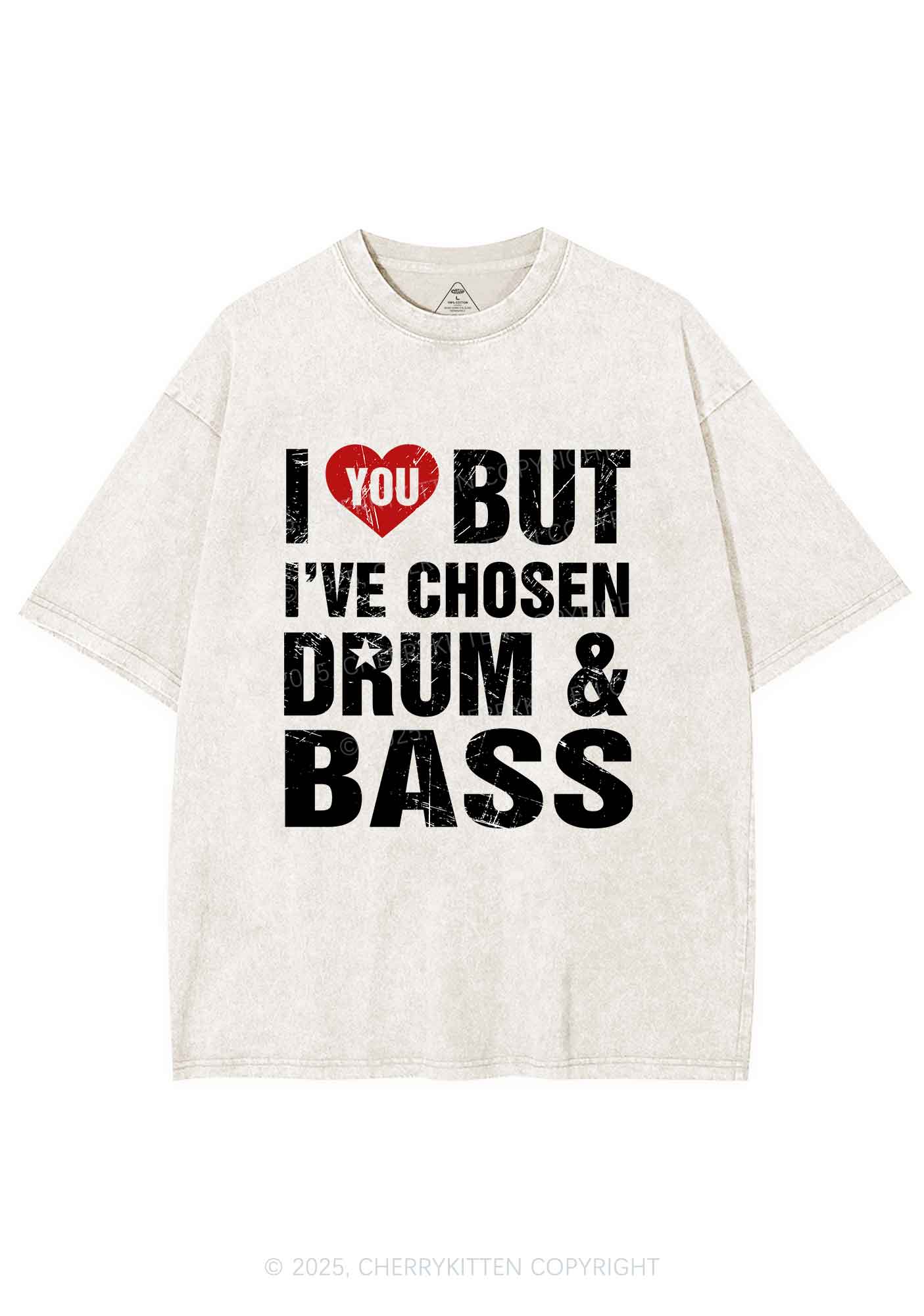 Chosen Drum And Bass Y2K Shirts Washed Tee Cherrykitten