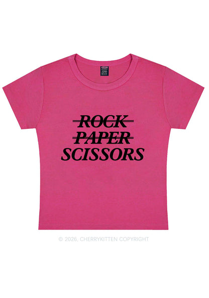 Rock Paper Scissors Pride Y2K Baby Tee Cherrykitten