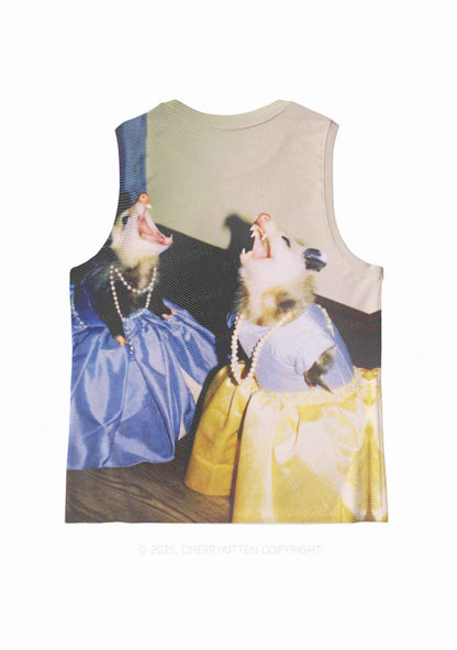 Princess Rats Y2K Mesh Muscle Tank Cherrykitten