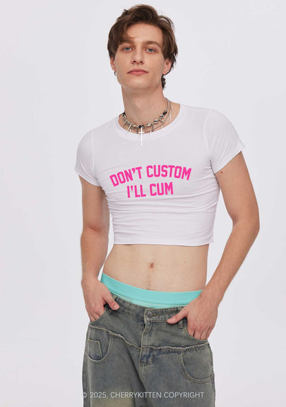 Dont Custom Y2K Baby Tee Cherrykitten
