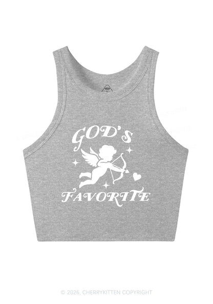 Gods Favorite Cupid Valentine's Day Y2K Crop Tank Top Cherrykitten
