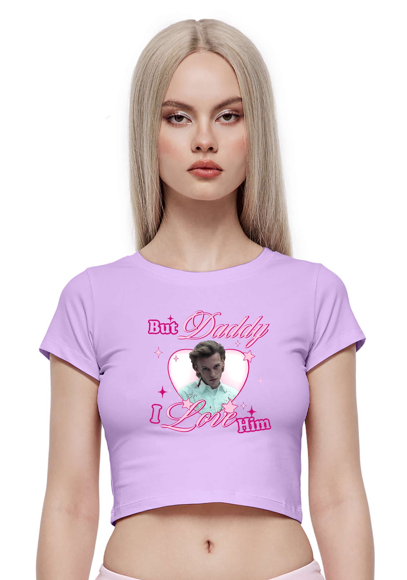 Daddy I Love Number One Y2K Baby Tee Cherrykitten