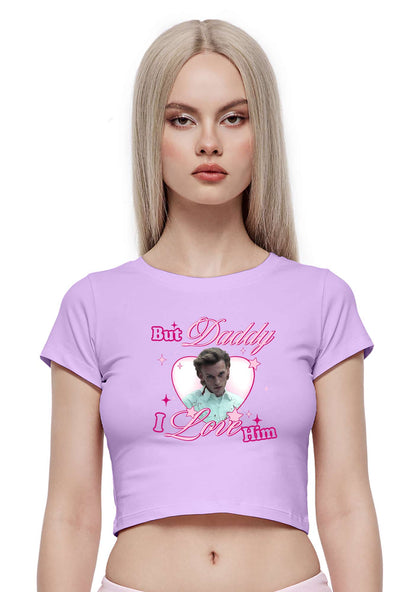 Daddy I Love Number One Y2K Baby Tee Cherrykitten