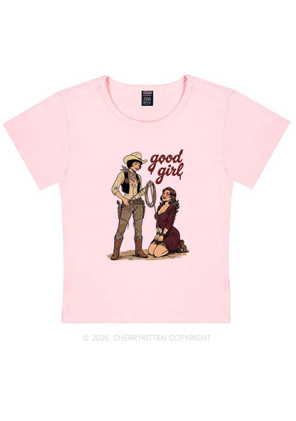 Good Girl Western Cowgirls Pride Y2K Baby Tee Cherrykitten