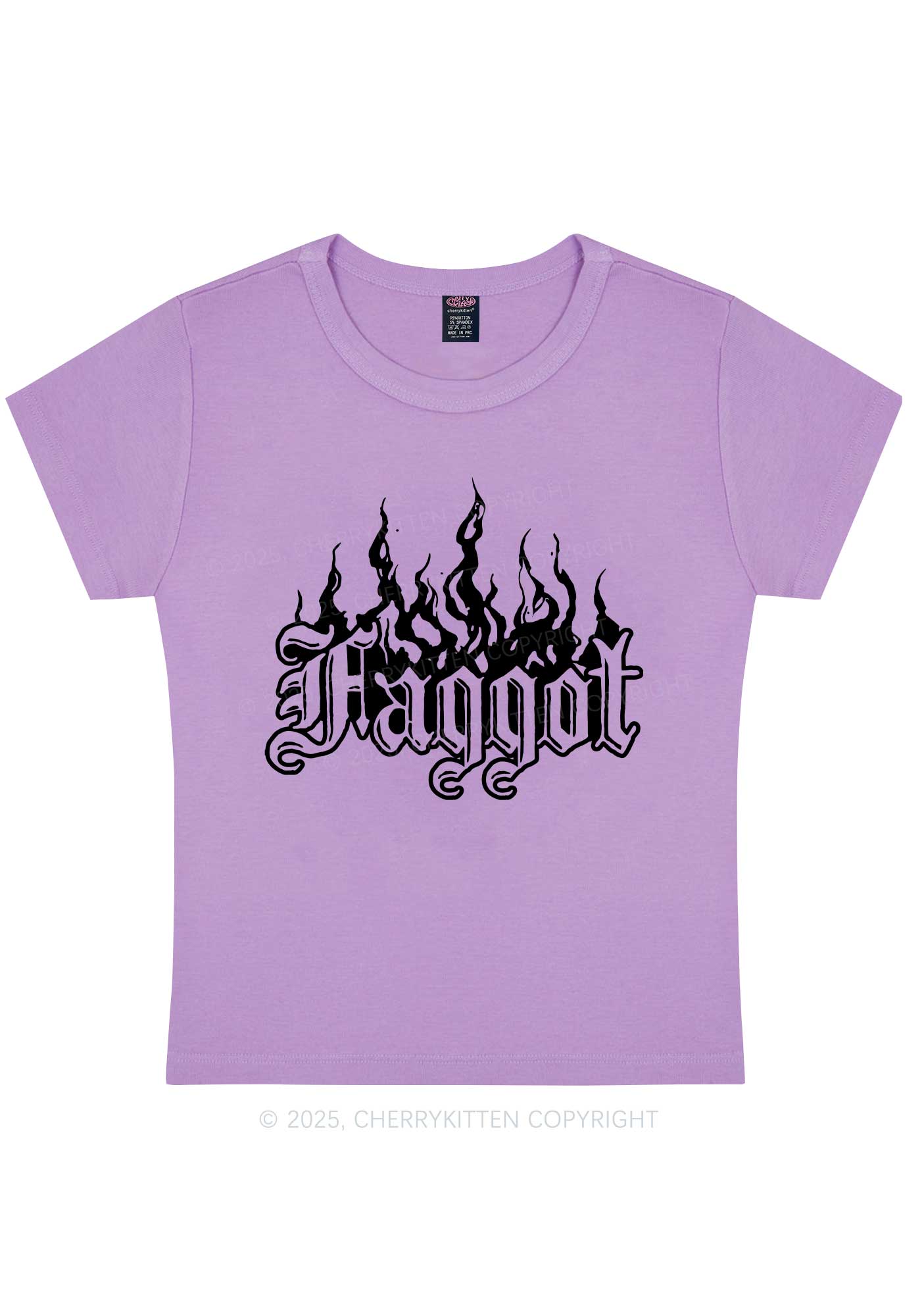 Halloween Goth Faggot Pride Y2K Baby Tee Cherrykitten