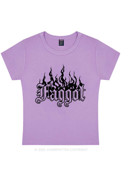 Halloween Goth Faggot Pride Y2K Baby Tee Cherrykitten
