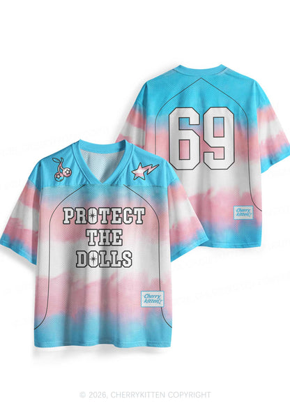 Trans Protect The Dolls Pride Y2K Sport Jersey Shirts Cherrykitten