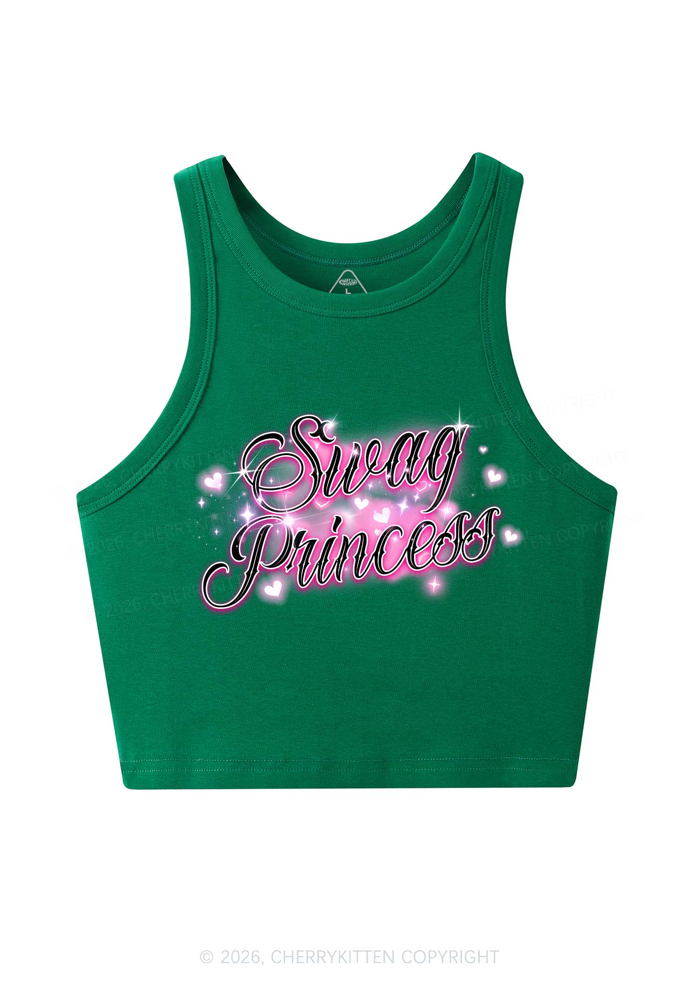 Swag Princess Y2K Crop Tank Top Cherrykitten