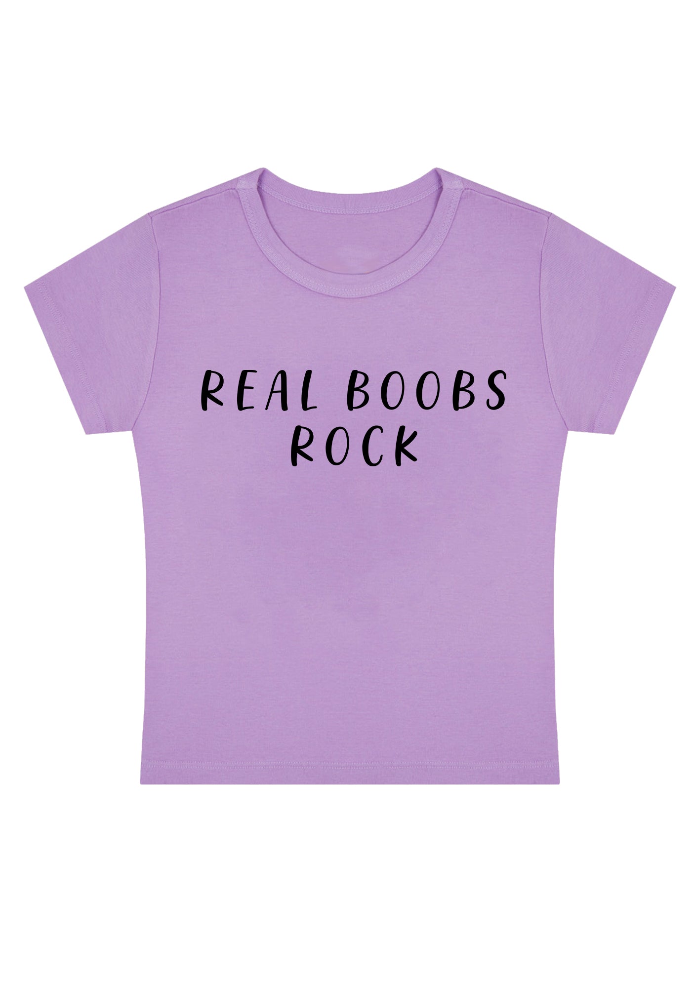 Curvy Real Bxxbs Rock Baby Tee
