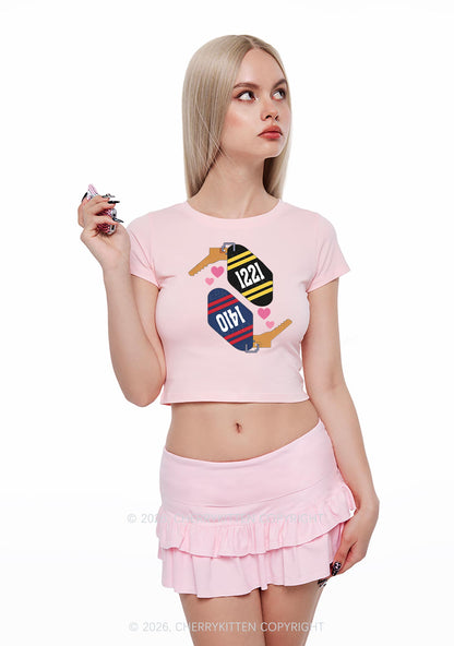 Retro Key Tag HR Y2K Baby Tee Cherrykitten