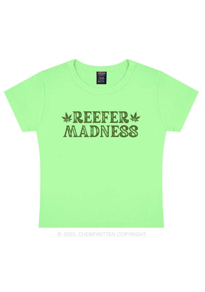 Green Madness Y2K Baby Tee Cherrykitten