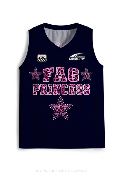 Pink Leopard Fag Princess Pride Y2K Sport Jersey Tank Cherrykitten