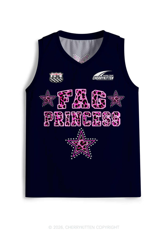 Pink Leopard Fag Princess Pride Y2K Sport Jersey Tank Cherrykitten