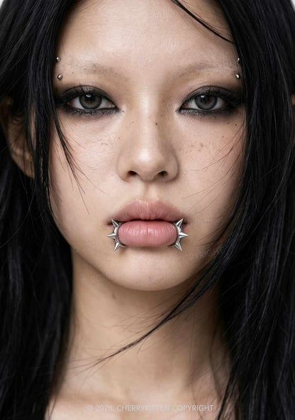 1pc No Pierced Lip Rings Y2K Piercing Cherrykitten