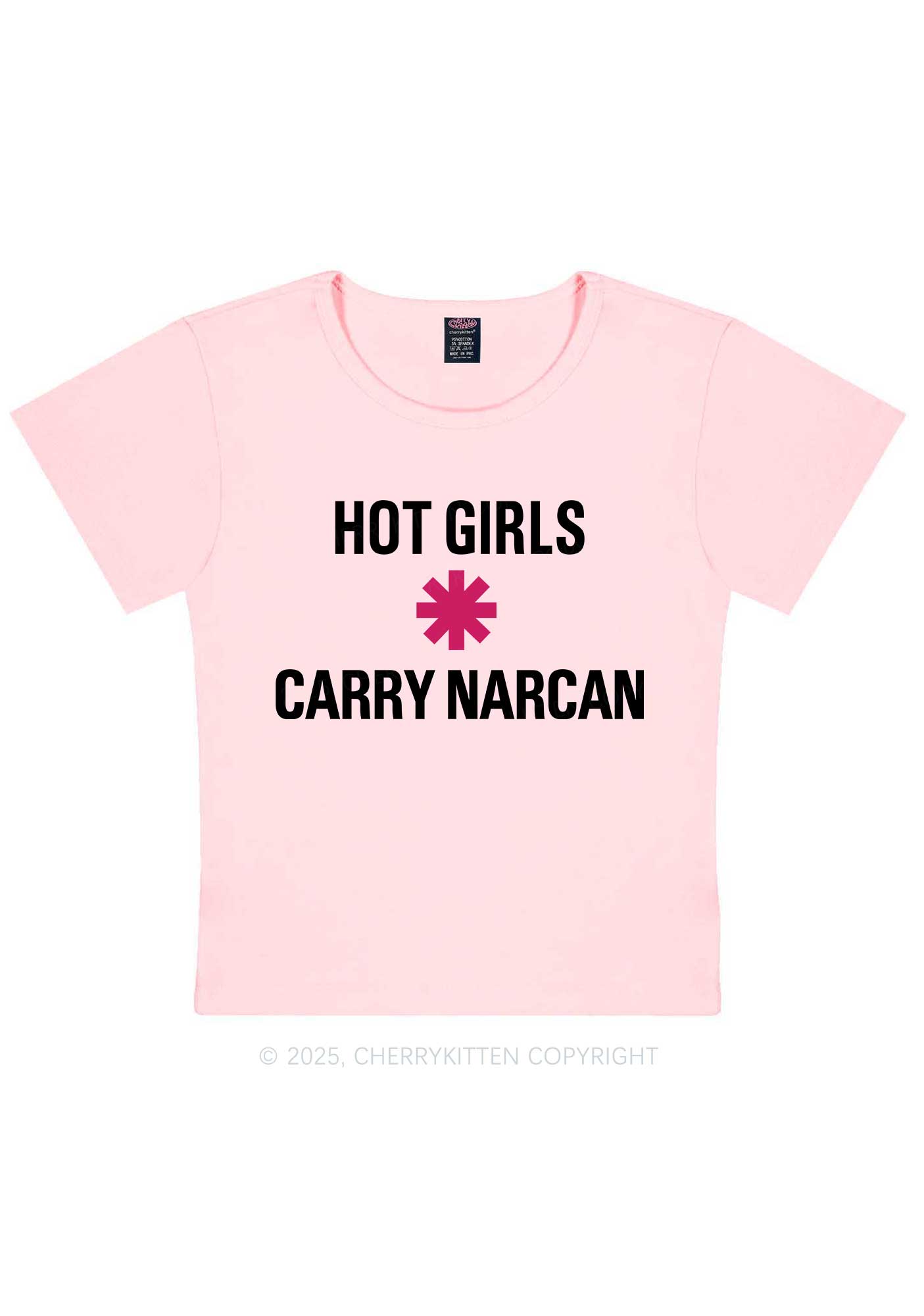 Hot Girls Carry Nxrcan Y2K Baby Tee Cherrykitten