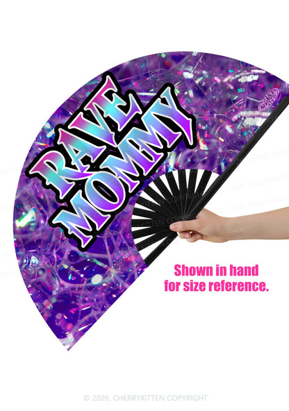 Rave Mommy Y2K Rave Hand Fan Cherrykitten