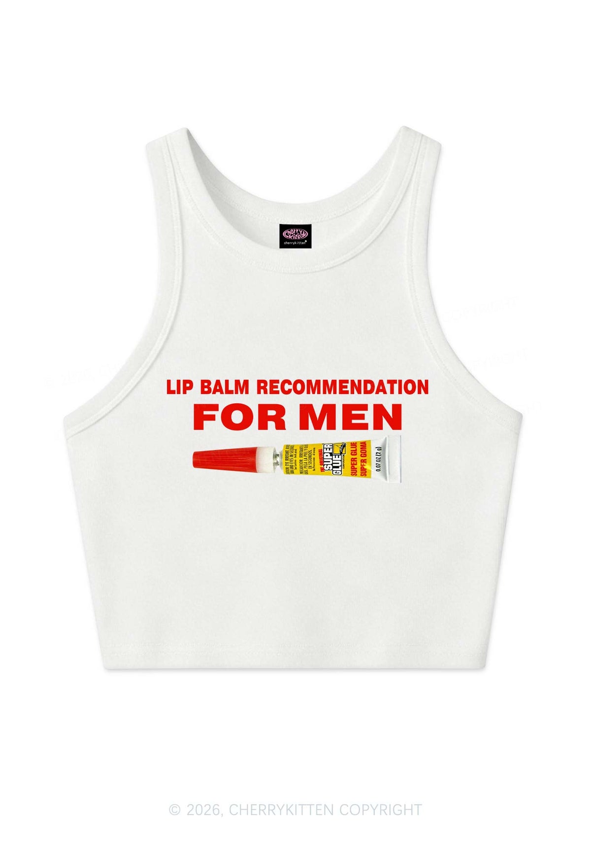 Lip Balm Recommendation For Men Y2K Crop Tank Top Cherrykitten