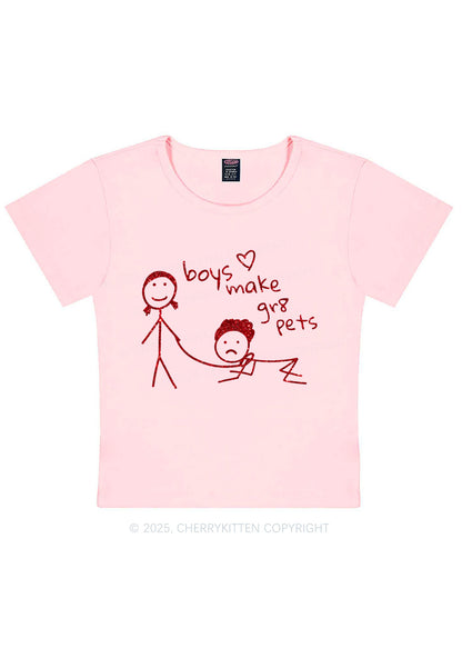 Glitter Boys Make Gr8 Pets Y2K Baby Tee Cherrykitten