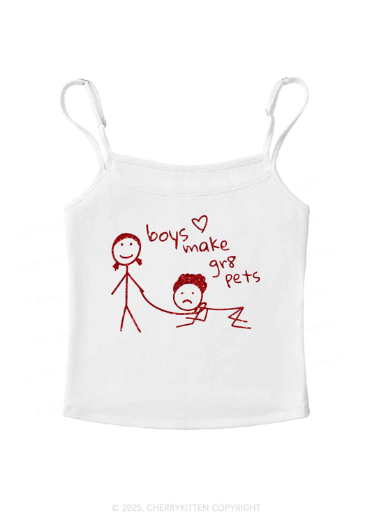 Glitter Boys Make Gr8 Pets Y2K Spaghetti Strap Cami Cherrykitten