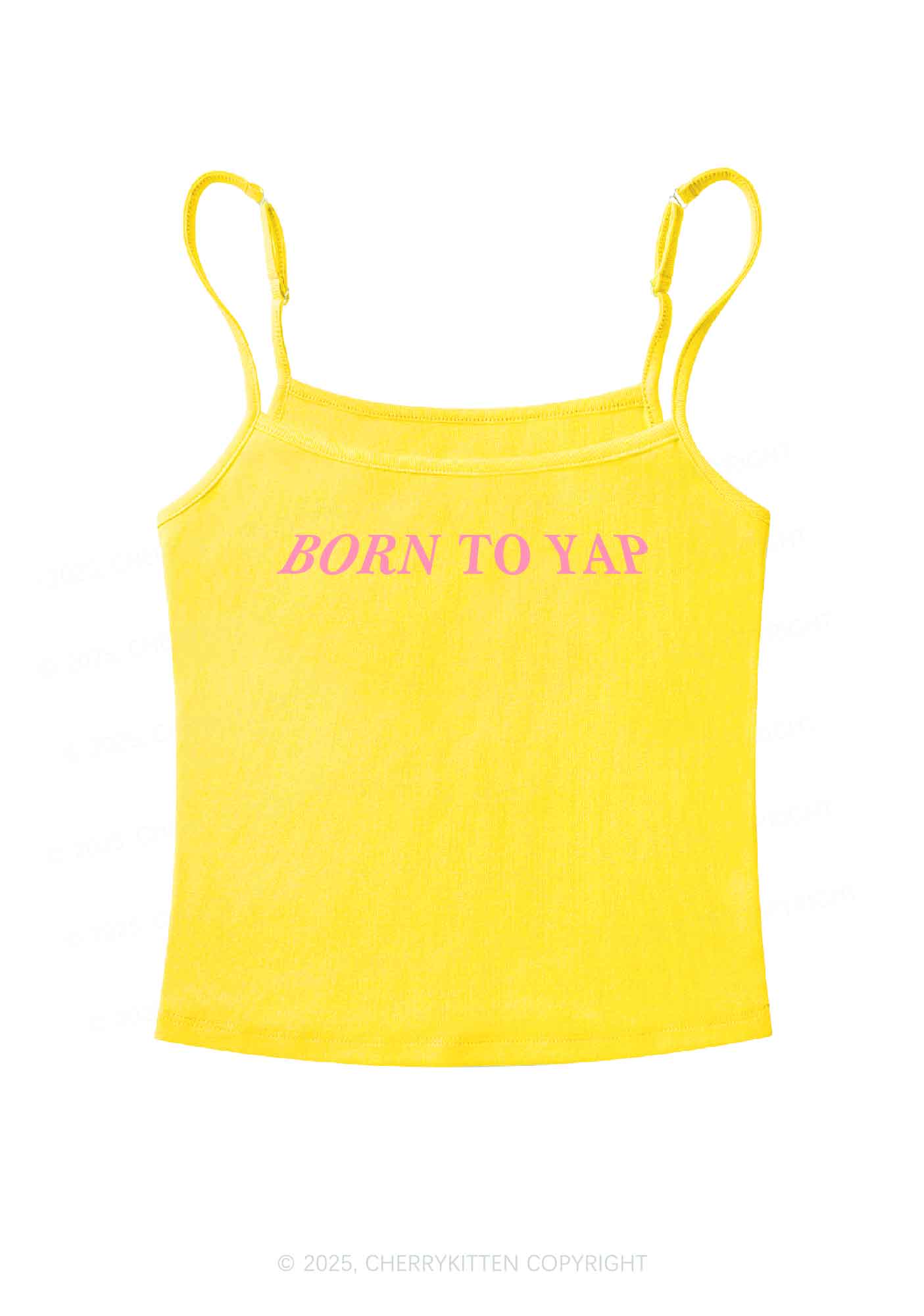 Born To Yap Y2K Spaghetti Strap Cami Cherrykitten