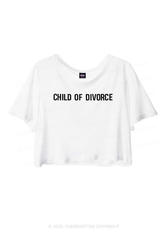 Child Of Divorce Y2K Sheer Crop Tee Cherrykitten