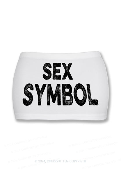Sx Symbol Y2K Mini Hip Skirt Cherrykitten