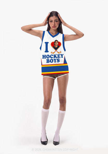 I Love Hockey Boy JL Y2K Sport Jersey Tank Cherrykitten