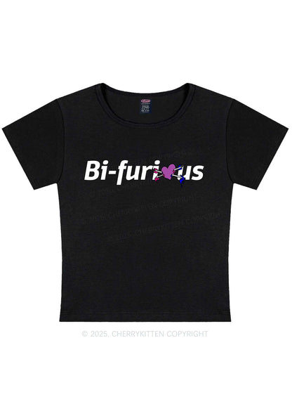 Bifurious Pride Y2K Baby Tee Cherrykitten