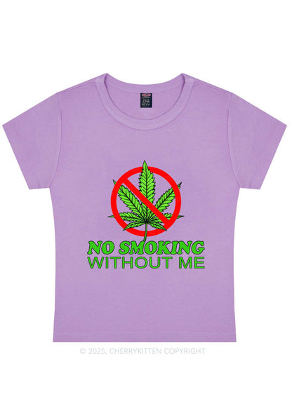 No Smoking Without Me Y2K Baby Tee Cherrykitten