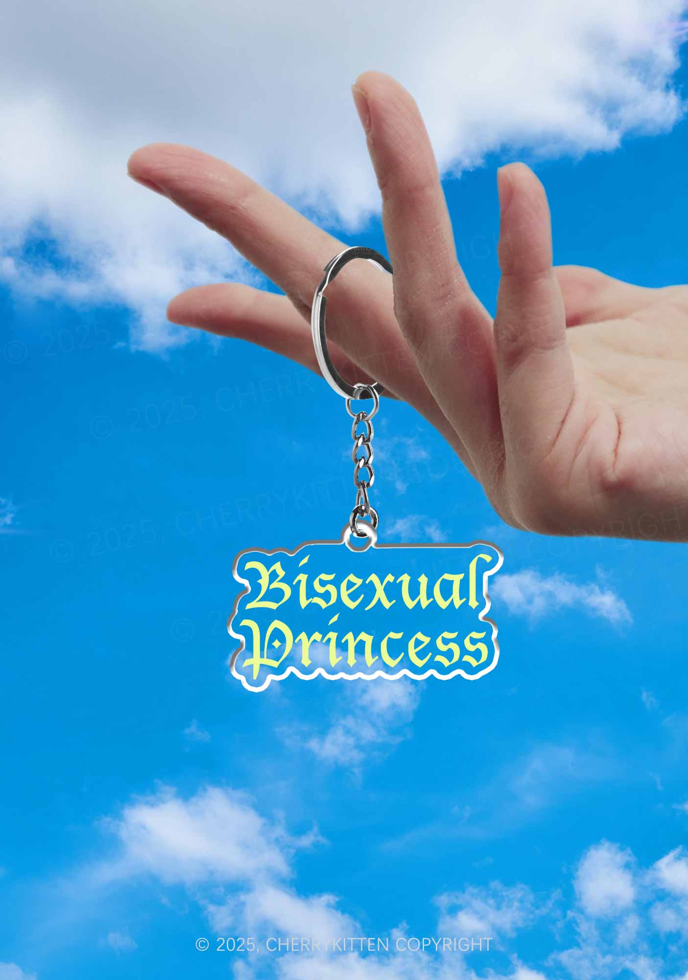 Bisexual Princess Pride 1Pc Y2K Keychain Cherrykitten