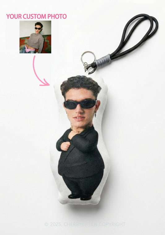 Custom Photo Y2K Plush Car Charm Cherrykitten