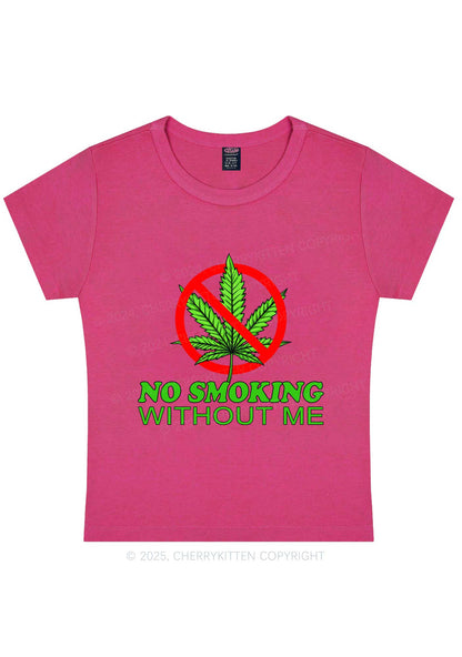 No Smoking Without Me Y2K Baby Tee Cherrykitten