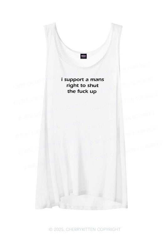 I Support A Mans Right  Y2K Sheer Boyfriend Tank Cherrykitten