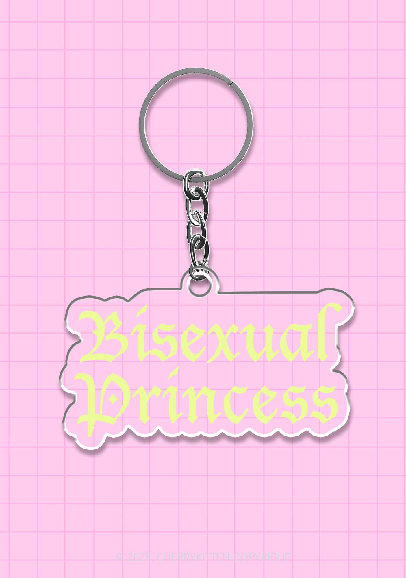 Bisexual Princess Pride 1Pc Y2K Keychain Cherrykitten