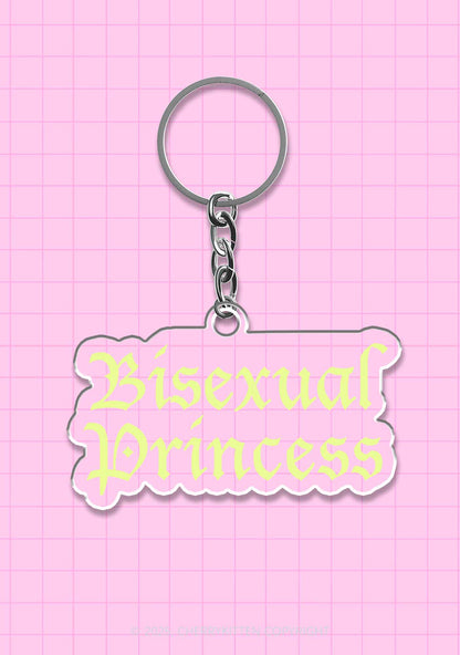 Bisexual Princess Pride 1Pc Y2K Keychain Cherrykitten