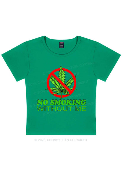 No Smoking Without Me Y2K Baby Tee Cherrykitten