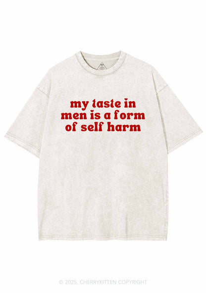 My Taste In Men Y2K Shirts Washed Tee Cherrykitten