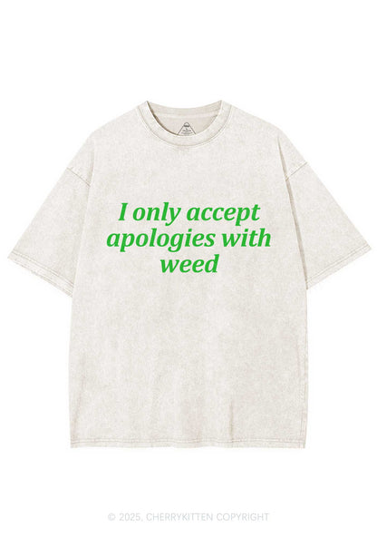 Accept Apologies With Wxxd Y2K Shirts Washed Tee Cherrykitten