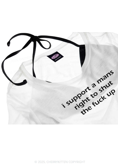 I Support A Mans Right  Y2K Sheer Boyfriend Tee Cherrykitten