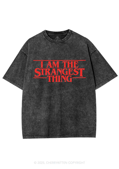 I Am The Strangest Thing Y2K Shirts Washed Tee Cherrykitten
