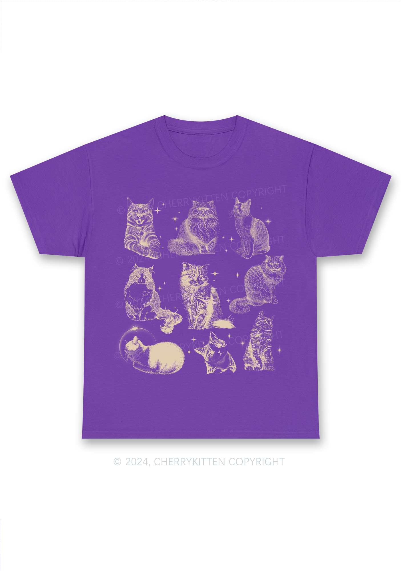 Retro Kitten Y2K Chunky Shirt Cherrykitten