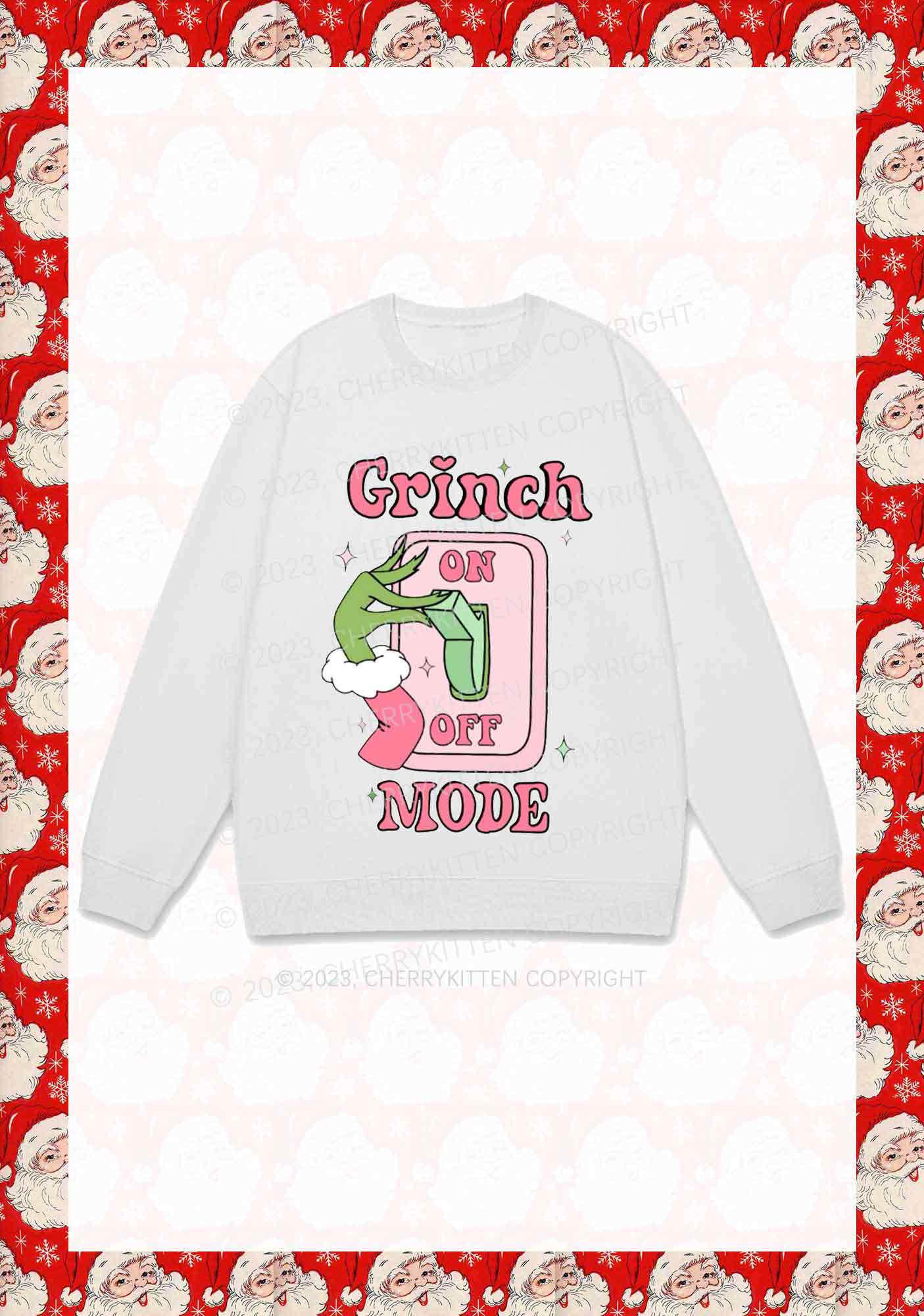 On Off Mode Christmas Y2K Sweatshirt Cherrykitten