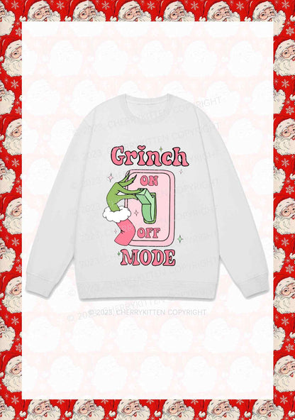 On Off Mode Christmas Y2K Sweatshirt Cherrykitten