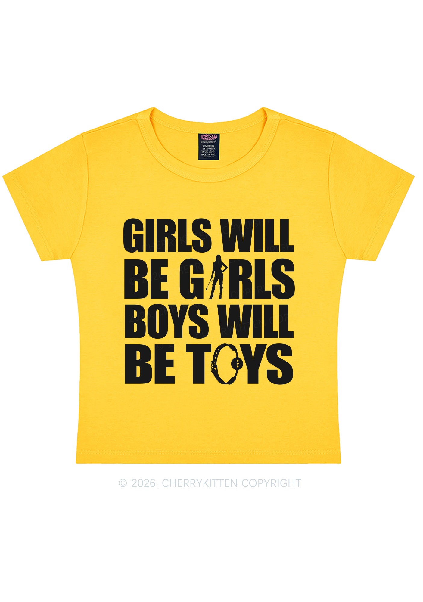 Girls Toys Y2K Baby Tee Cherrykitten