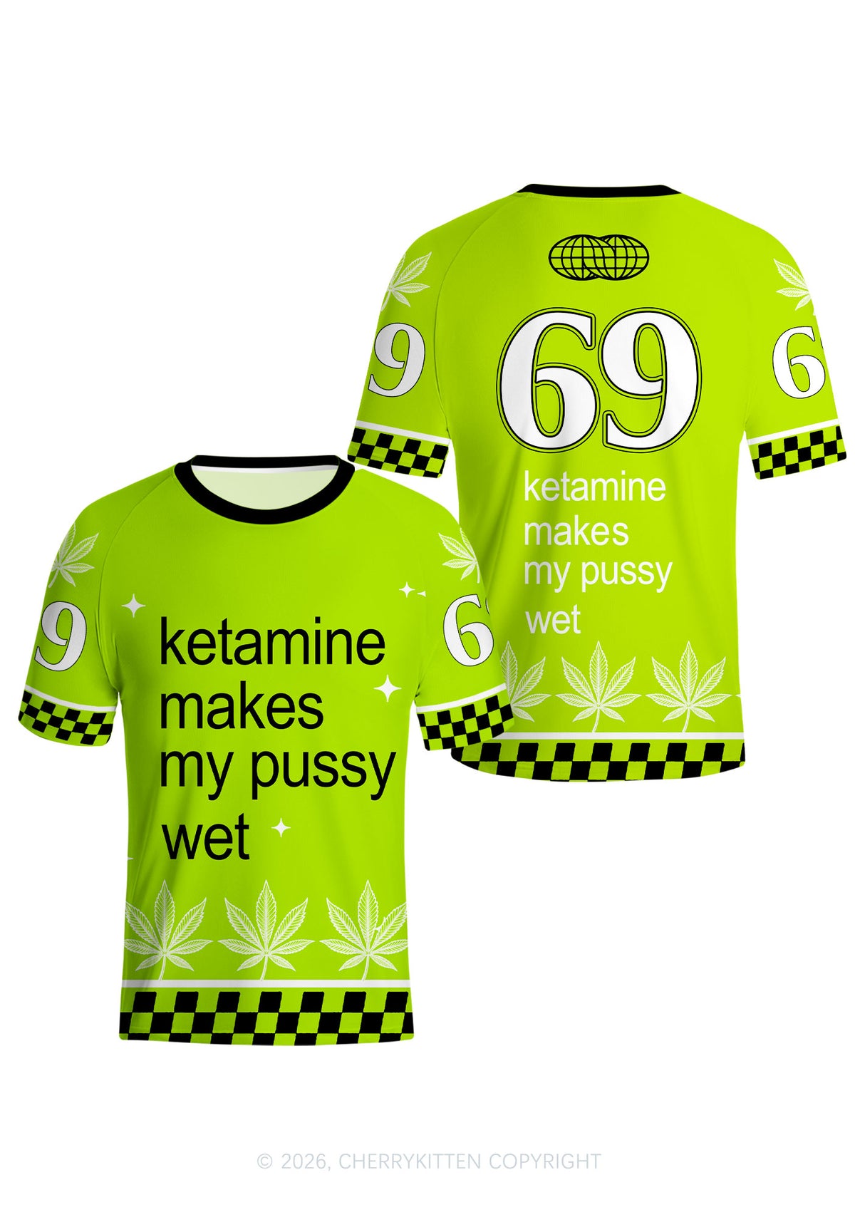 Kxxamine Makes My Puxxy Wet Y2K Football Jersey Shirts Cherrykitten
