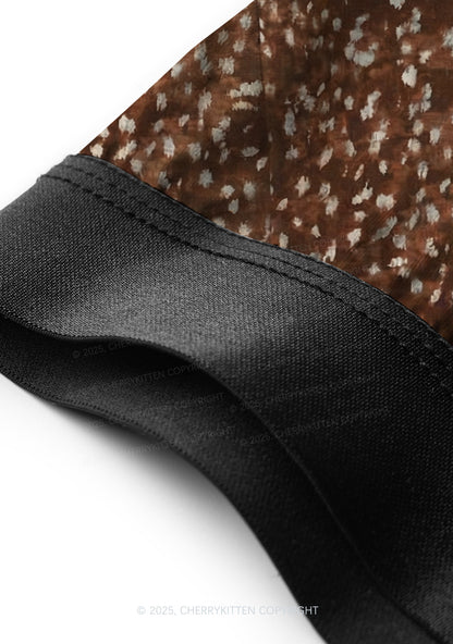 Dark Brown Speckle Y2K Print Men Boxer Briefs Cherrykitten